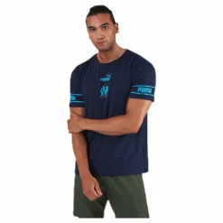 Puma Olympique Marseille Culture Tee II Blue Blå Best