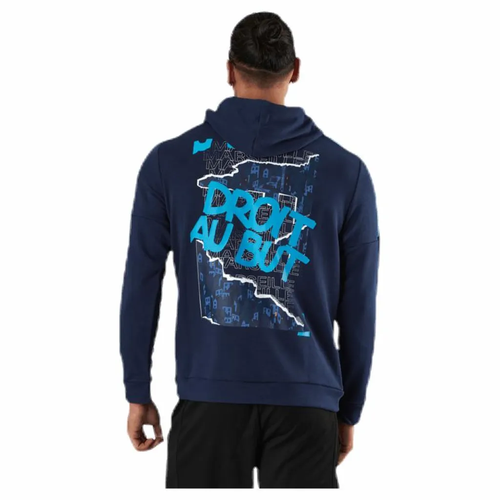 Olympique Marseille Culture Hoody II Blue*Puma New