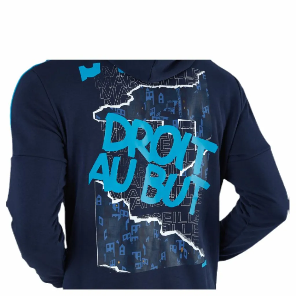 Olympique Marseille Culture Hoody II Blue*Puma New