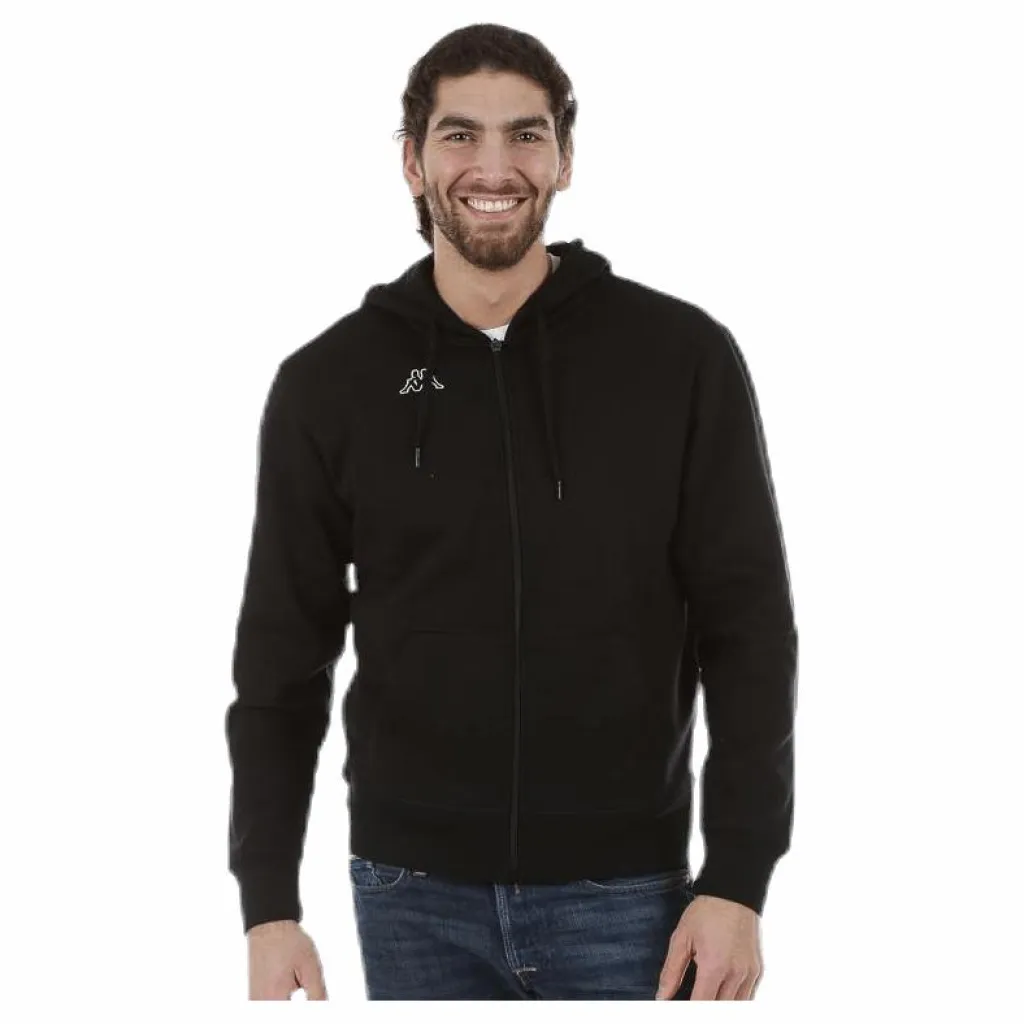 Kappa Omni FZ Sweathood Black Svart Discount