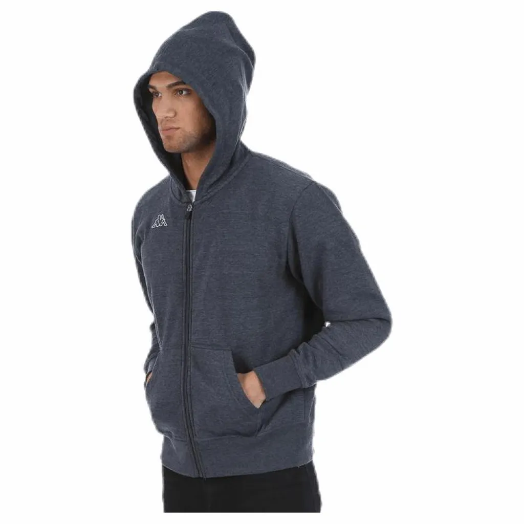 Kappa Omni FZ Sweathood Blue Blå Sale