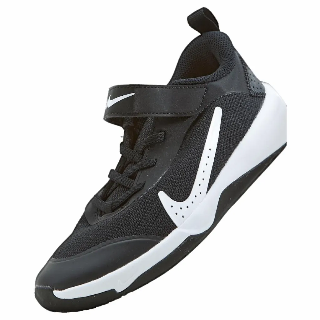 Nike Omni Multi-Court Little Kids' Shoes BLACK/WHITE Svart och Vit Outlet