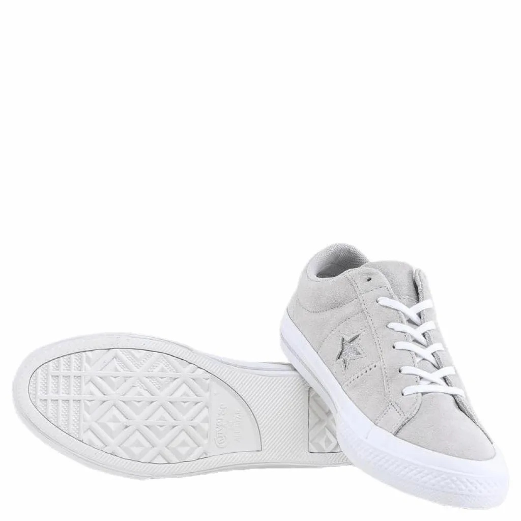 Converse One Star Ox Junior Grey Grå Outlet