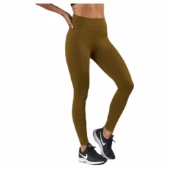 Nike One Tight Black/Green Brun Online