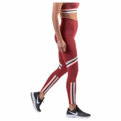Nike One Tight Glam Dunk 7/8 Silver/Red Röd Sale