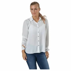 Only Onlcloudy Ls Shirt Wvn Cloud Dancer Vit Hot