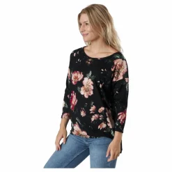 Only Onlelcos 4/5 Aop Top Jrs Noos Black W/jasmin Flower 15 Svart Online
