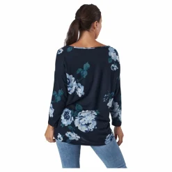 Onlelcos 4/5 Aop Top Jrs Noos Black*Only Online