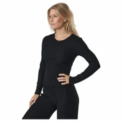Onlnella L/s O-neck Rib Top No Black*Only New