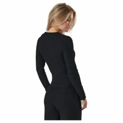 Onlnella L/s O-neck Rib Top No Black*Only New