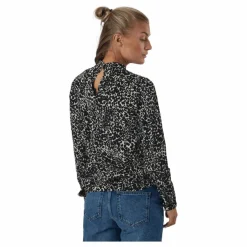 Onlnew Mallory  L/s Blouse Aop Whitecap Gray*Only Best