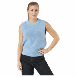 Only Onlparis Life Vest Knt Sky Blue Blå Online
