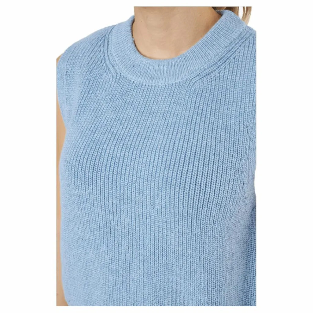 Only Onlparis Life Vest Knt Sky Blue Blå Online
