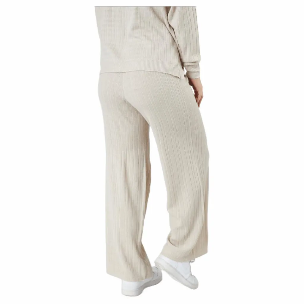 Only Onlshelly Pants Knt Moonbeam Vit
