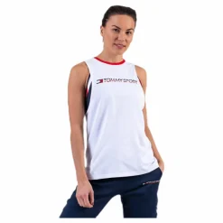 Open Back Tape Tank Top White*Tommy Hilfiger Sport Online