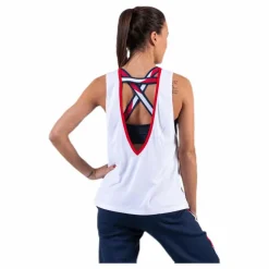 Open Back Tape Tank Top White*Tommy Hilfiger Sport Online