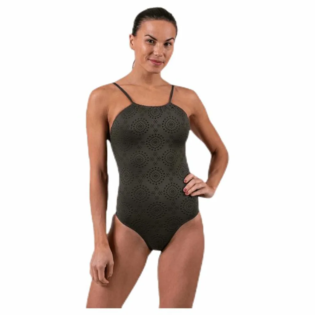 Ophelia Swimsuit Green*Wyte Hot