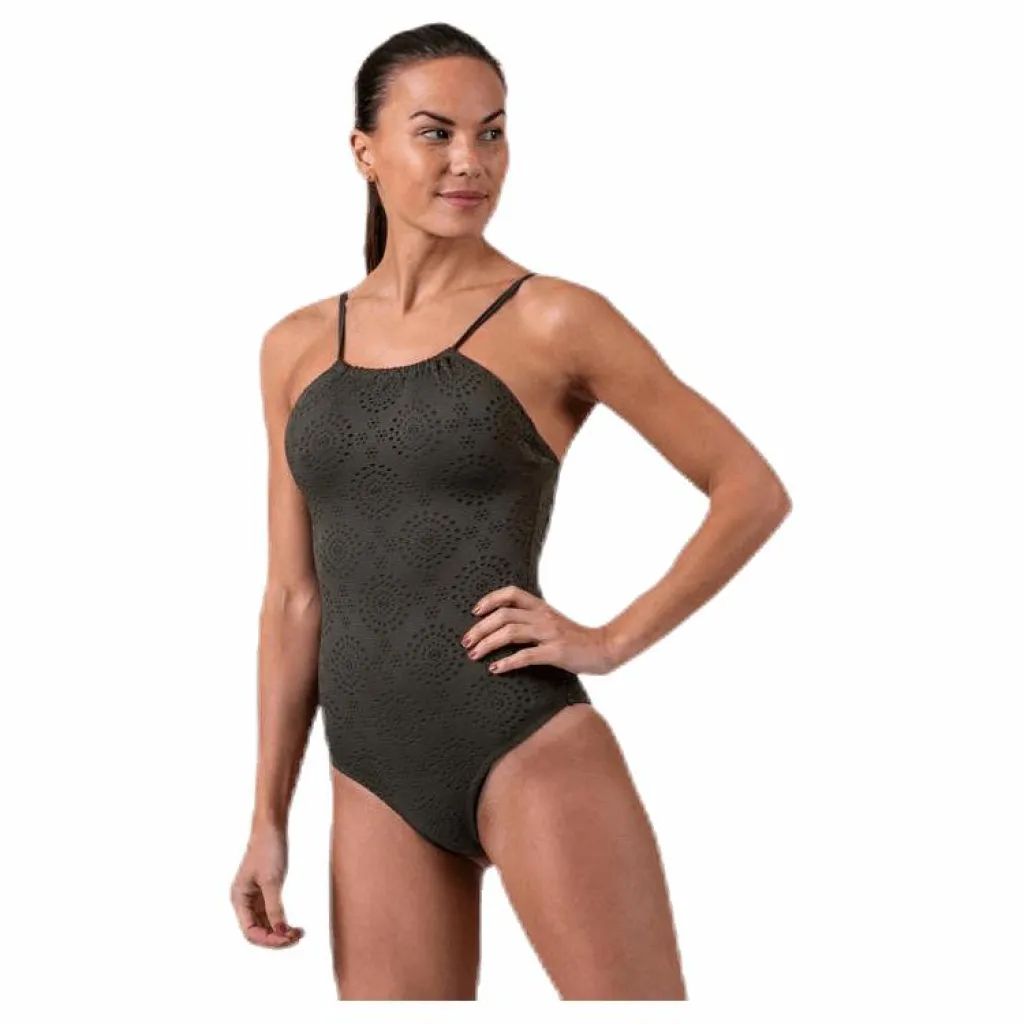 Ophelia Swimsuit Green*Wyte Hot