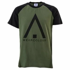 ColourWear Organic Rag Tee Youth Black/Green Svart och Grön Outlet