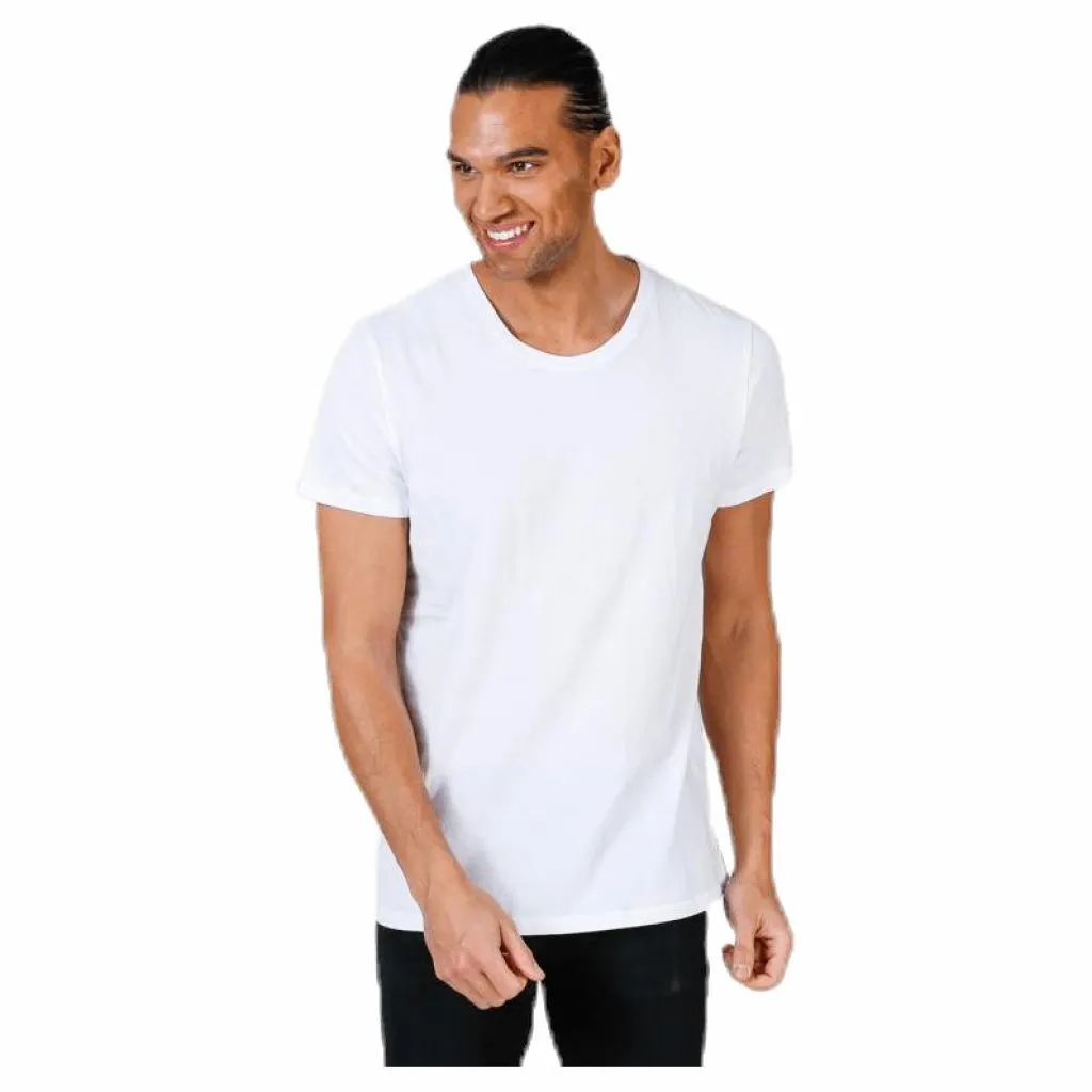 Resteröds Original R-Neck Tee No 3 White Vit Sale