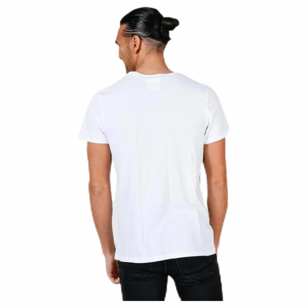 Resteröds Original R-Neck Tee No 3 White Vit Sale