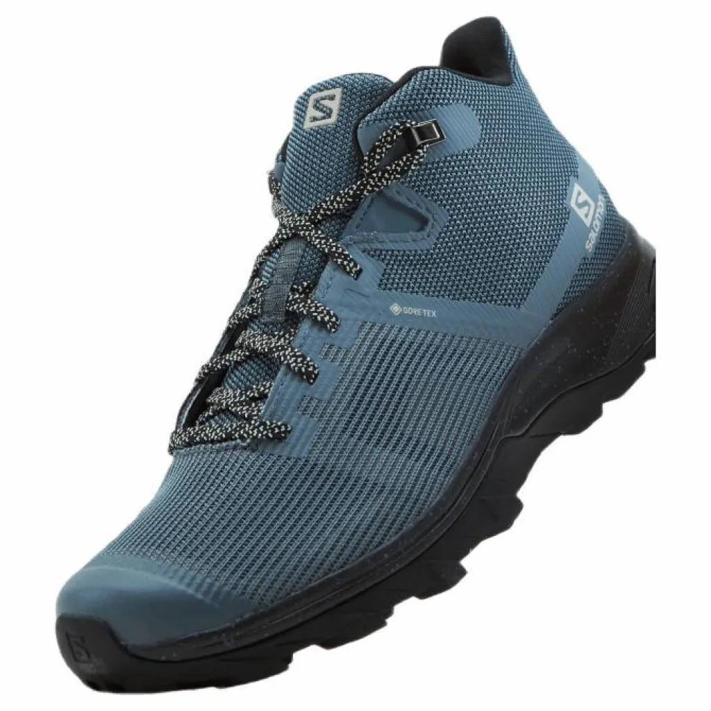 Salomon Outline Prism Mid Gtx W Stormy Weather/black/rainy Day Blå New