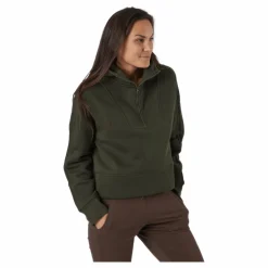 Casall Oversized Zip Hood Forest Green Grön New