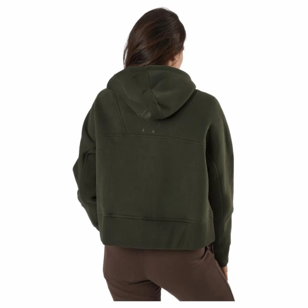 Casall Oversized Zip Hood Forest Green Grön New