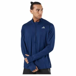 Own the Run 1/2 Zip Long-Sleeve Top Dark Blue*adidas Best