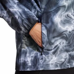 Own the Run Allover Print Hooded Running Windbreaker White*adidas Online