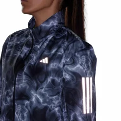 Own the Run Allover Print Hooded Running Windbreaker White*adidas Online