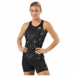 adidas Own the Run Camo Running Tank Top Black Svart Hot