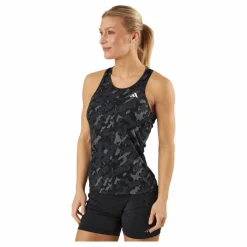 adidas Own the Run Camo Running Tank Top Black Svart Hot