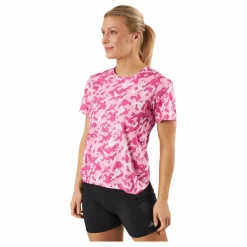 Own the Run Camo Running T-Shirt Clear Pink*adidas New