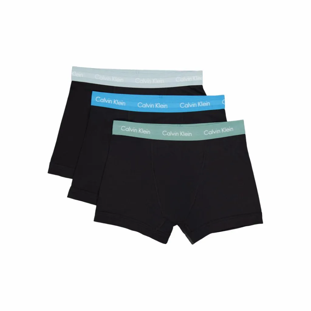 Calvin Klein 3p Trunk B- Vivid Bl, Arona, Sageb Grn Svart Sale