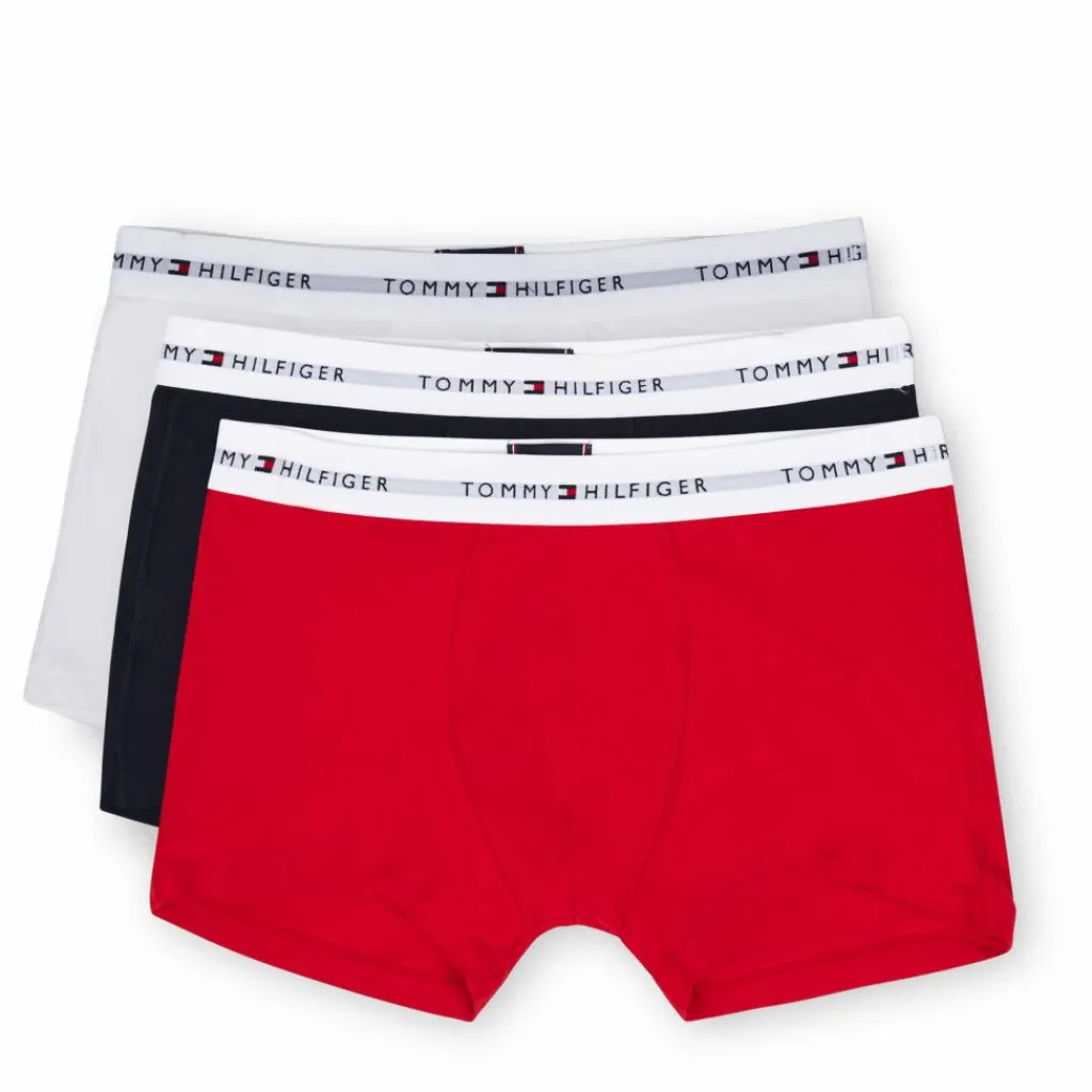 Tommy Hilfiger 3p Trunk Desert sky/white/primary red Blå, Vit och Röd Discount