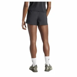adidas Pacer Training 3-Stripes Woven High-Rise Shorts Black / White Svart Hot