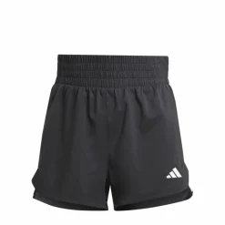 adidas Pacer Training 3-Stripes Woven High-Rise Shorts Black / White Svart Hot