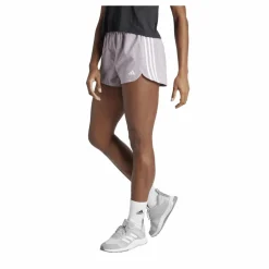 Pacer Training 3-Stripes Woven High-Rise Shorts Preloved Fig / White*adidas Hot