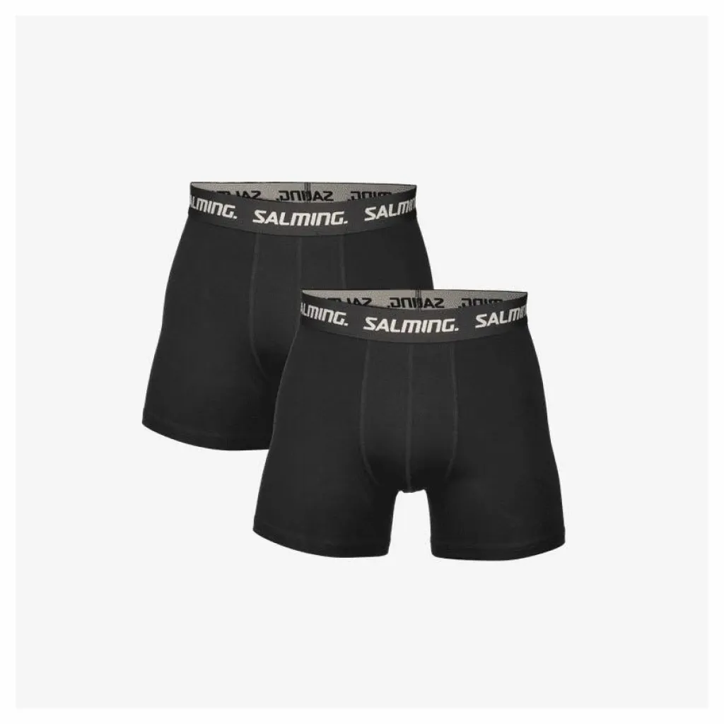 2-pack Cotton Boxer Black*Salming