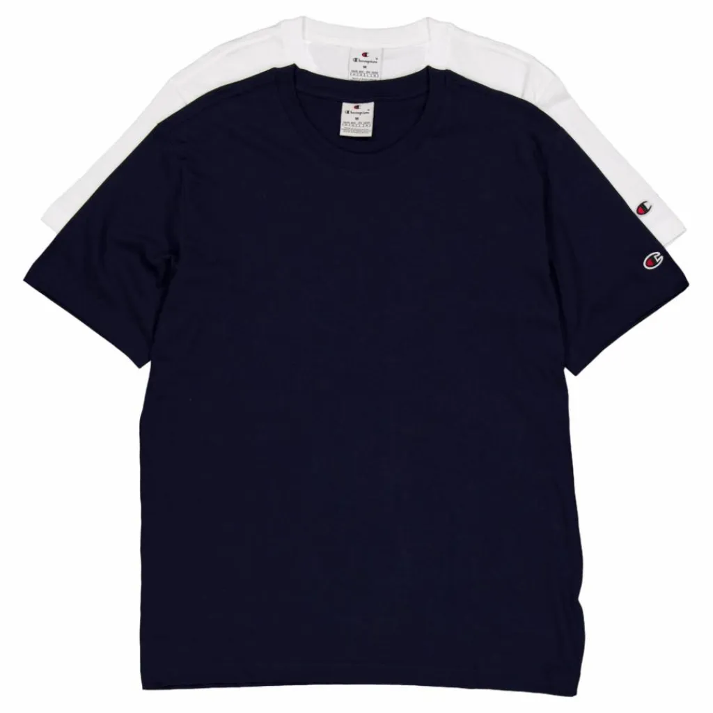 Champion 2pack Crew-neck White Blå Discount