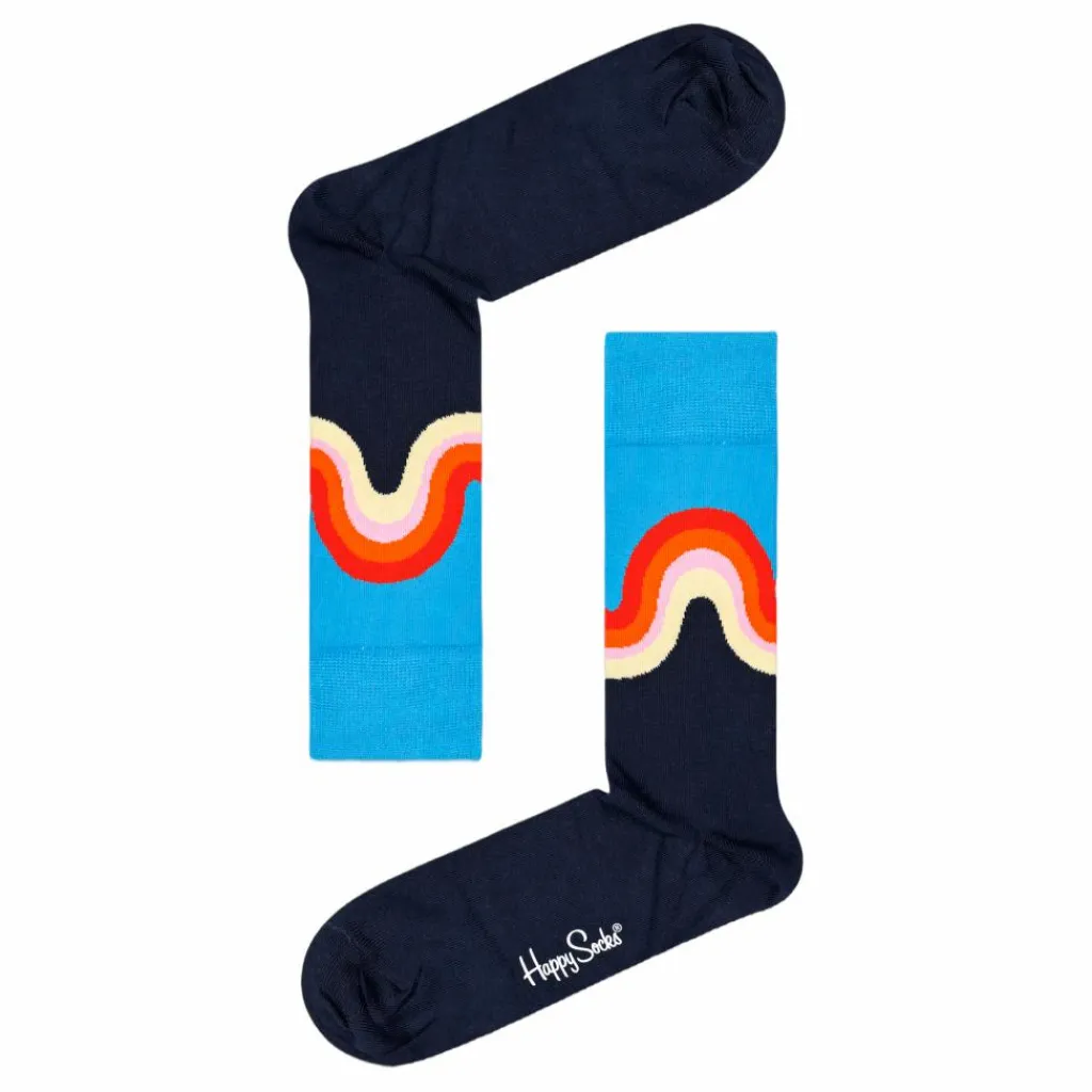 4-pack Navy Socks Gift Set Burgundy*Happy Socks Clearance