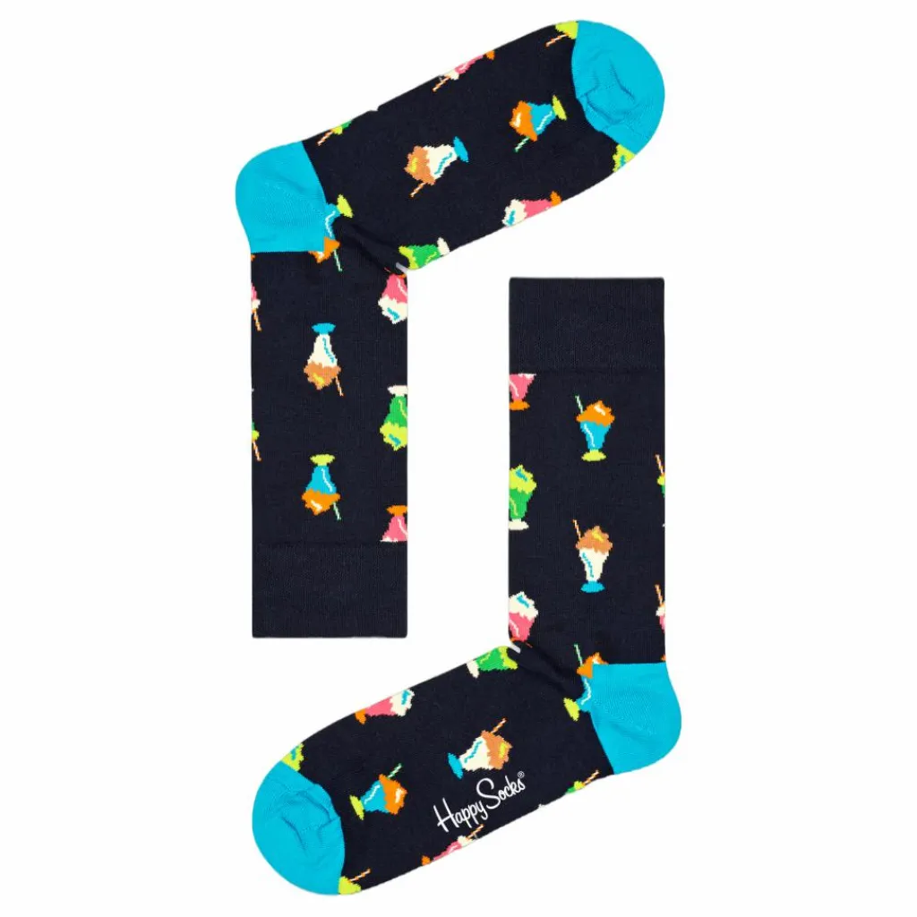 4-pack Navy Socks Gift Set Burgundy*Happy Socks Clearance