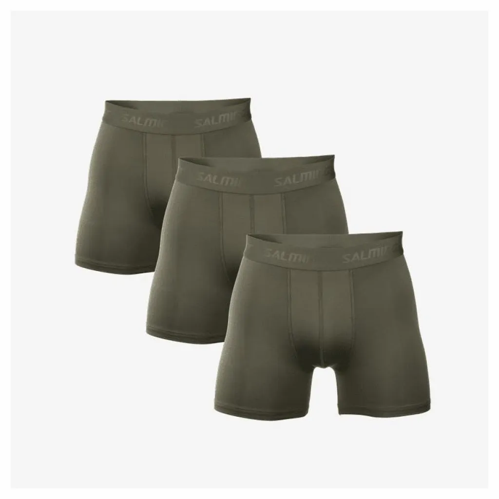 Salming 3-pack Performance Boxer Army Green Brun