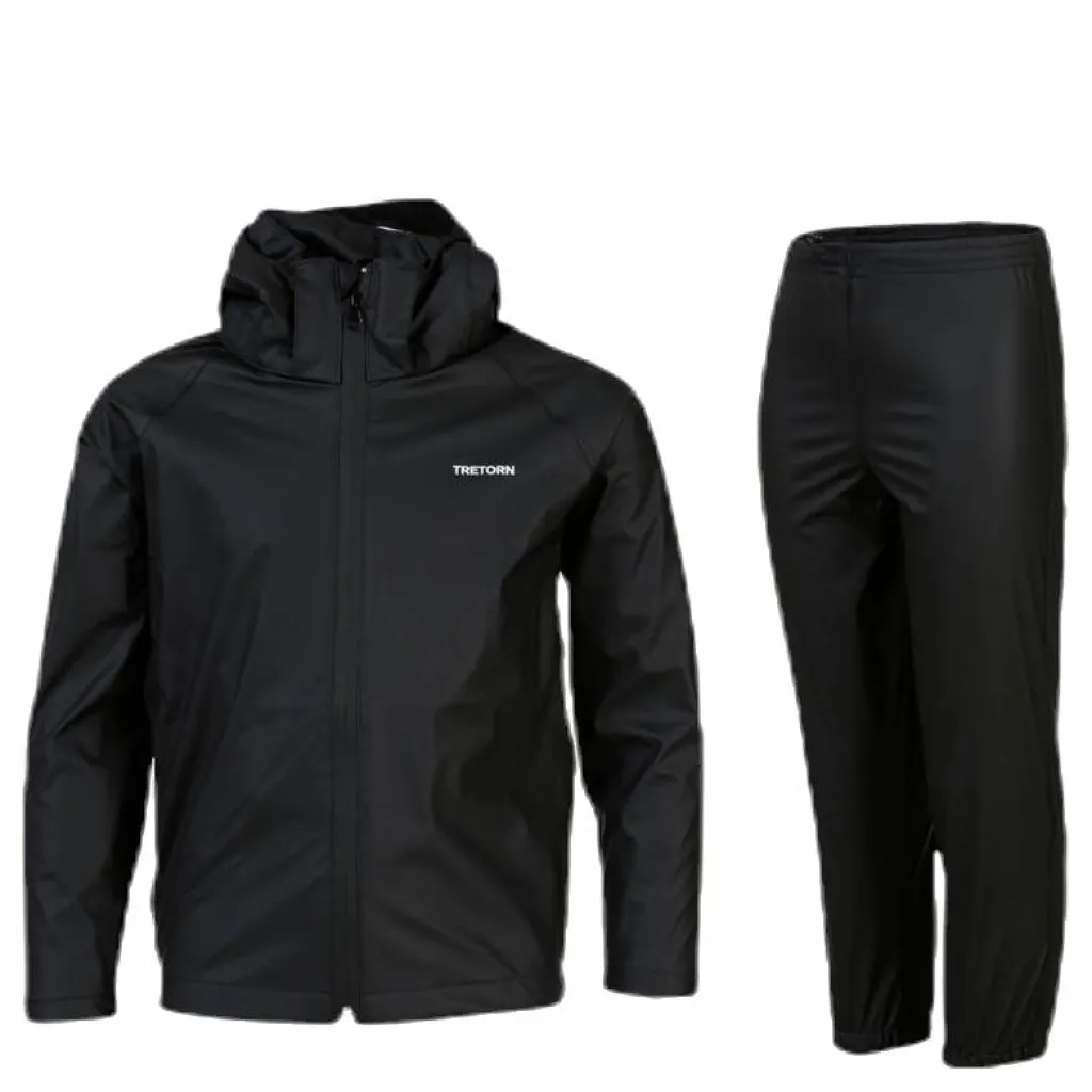 Packable Rain Set Youth Black*Tretorn Clearance