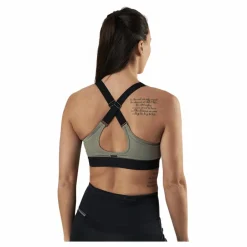 Padded Crossback Bra Green*Stay in place