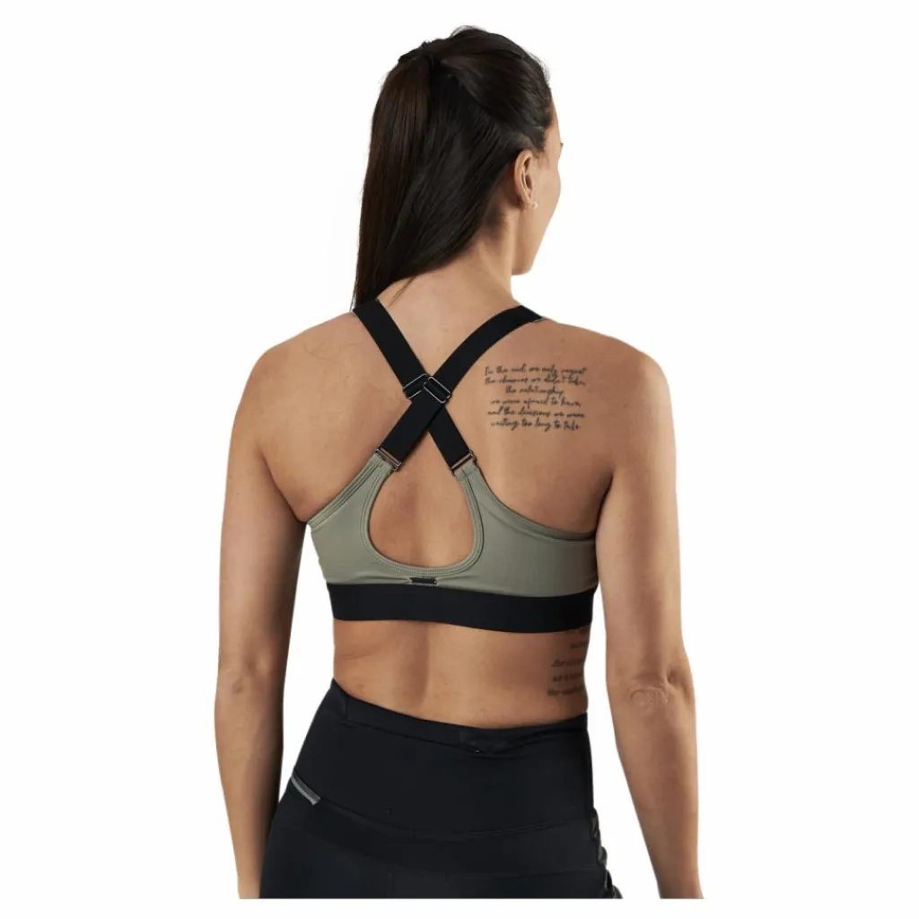 Padded Crossback Bra Green*Stay in place