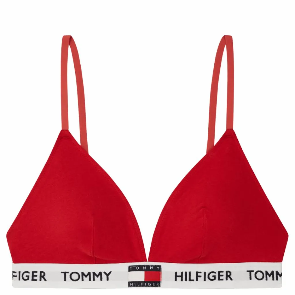Tommy Hilfiger Padded Triangle Bra, Xcn Tango Red Röd Clearance