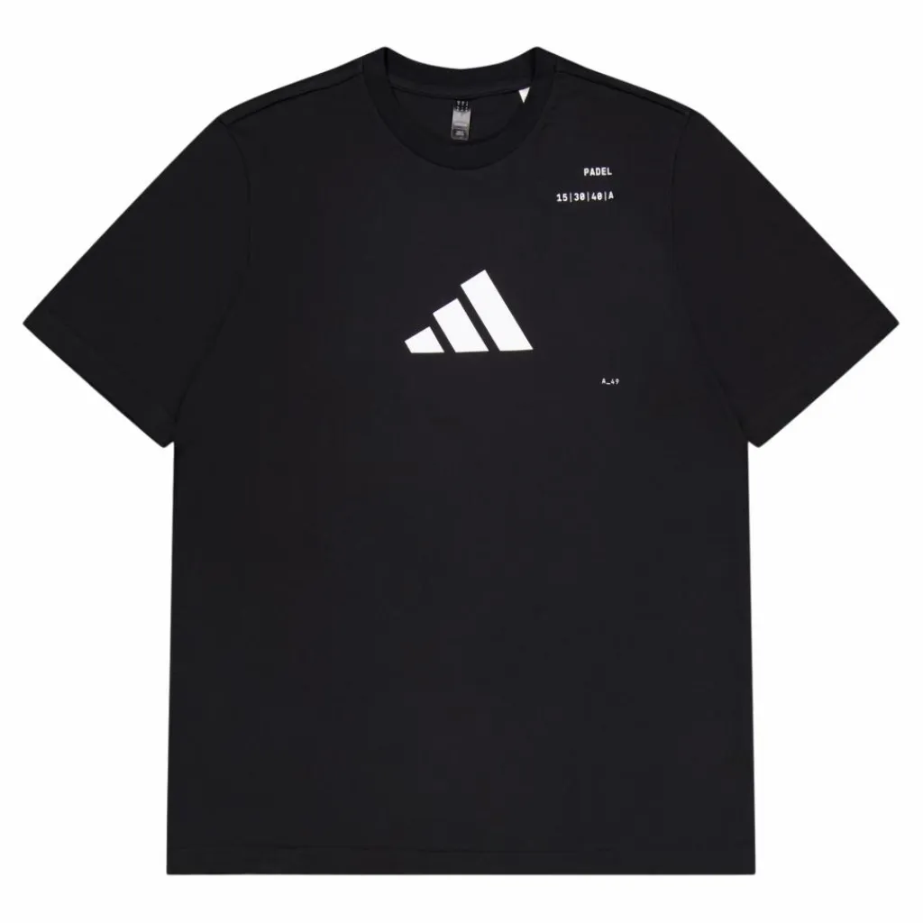 adidas Tennis Padel Graphic Tee Black Svart