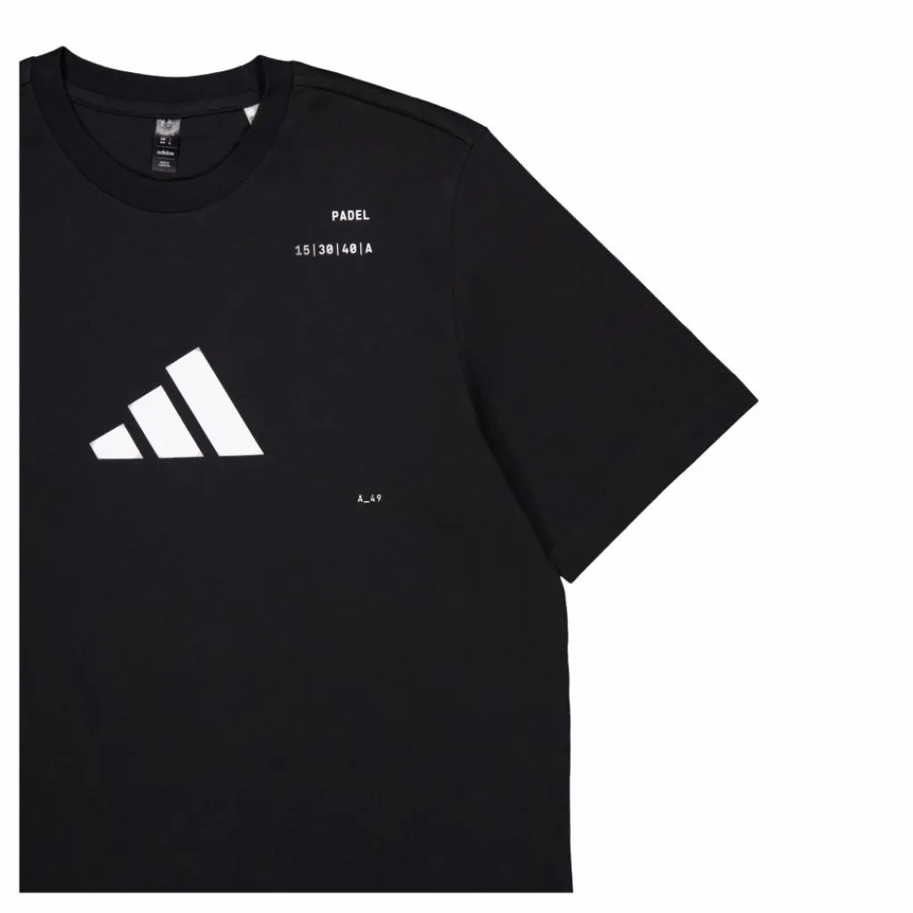 adidas Tennis Padel Graphic Tee Black Svart